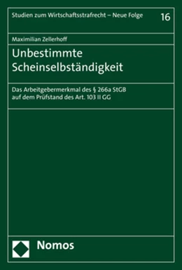 Abbildung von Zellerhoff | Unbestimmte Scheinselbständigkeit | 1. Auflage | 2020 | 16 | beck-shop.de