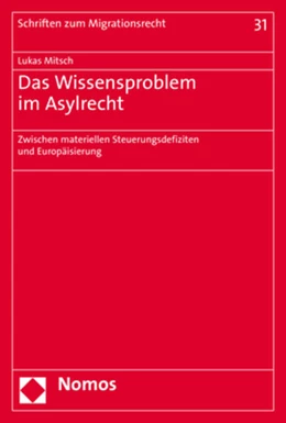 Abbildung von Mitsch | Das Wissensproblem im Asylrecht | 1. Auflage | 2020 | 31 | beck-shop.de