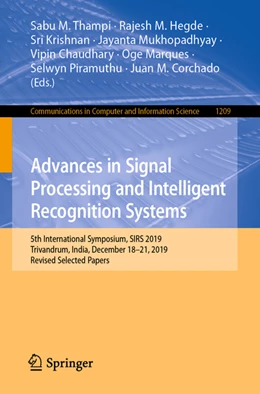 Abbildung von Thampi / Hegde | Advances in Signal Processing and Intelligent Recognition Systems | 1. Auflage | 2020 | beck-shop.de