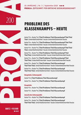 Abbildung von Prokla 200 | Probleme des Klassenkampfs - heute | 1. Auflage | 2020 | beck-shop.de
