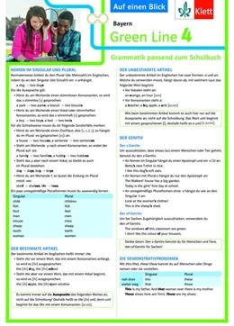 Abbildung von Green Line 4 Bayern Klasse 8 Auf einen Blick. Grammatik passend zum Schulbuch | 1. Auflage | 2021 | beck-shop.de