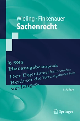 Abbildung von Wieling / Finkenauer | Sachenrecht | 6. Auflage | 2020 | beck-shop.de