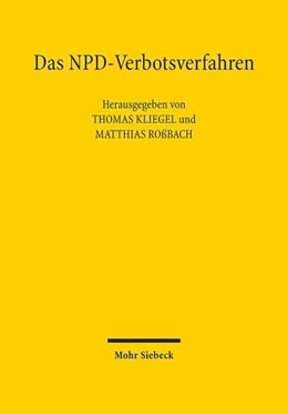 Abbildung von Kliegel / Roßbach | Das NPD-Verbotsverfahren | 1. Auflage | 2020 | beck-shop.de