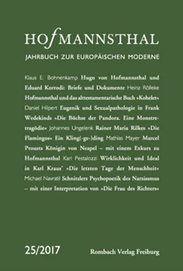 Abbildung von Bergengruen / Honold | Hofmannsthal Jahrbuch zur Europäischen Moderne | 1. Auflage | 2017 | beck-shop.de