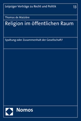 Abbildung von de Maizière | Religion im öffentlichen Raum | 1. Auflage | 2020 | 13 | beck-shop.de