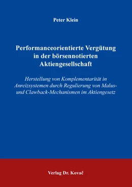 Abbildung von Klein | Performanceorientierte Vergütung in der börsennotierten Aktiengesellschaft | 1. Auflage | 2020 | 25 | beck-shop.de