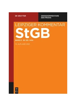 Abbildung von Herb / Krauß | Leipziger Kommentar Strafgesetzbuch: StGB, Band 8: §§ 123-145d | 1. Auflage | 2020 | beck-shop.de