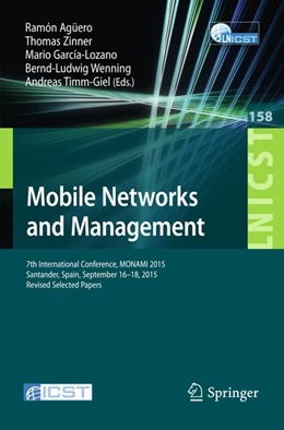 Abbildung von Agüero / Zinner | Mobile Networks and Management | 1. Auflage | 2016 | beck-shop.de