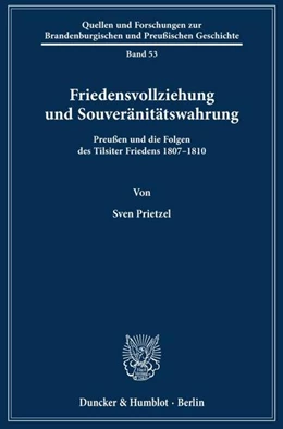 Abbildung von Prietzel | Friedensvollziehung und Souveränitätswahrung | 1. Auflage | 2020 | beck-shop.de