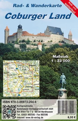 Abbildung von Kartographische Kommunale Verlagsgesellschaft mbH | Coburger Land 1:33 000 | 1. Auflage | 2020 | beck-shop.de