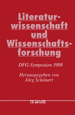 Abbildung von Schönert | Literaturwissenschaft und Wissenschaftsforschung | 1. Auflage | 2016 | beck-shop.de