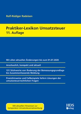 Abbildung von Radeisen | Praktiker-Lexikon Umsatzsteuer | 11. Auflage | 2020 | beck-shop.de