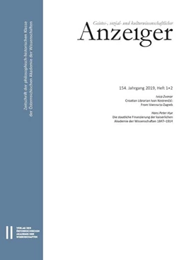 Abbildung von Österreichische Akademie der Wissenschaften | Geistes-, sozial- und kulturwissenschaftlicher Anzeiger 154. Jahrgang 2019, Heft 1+2 | 1. Auflage | 2020 | 15412 | beck-shop.de