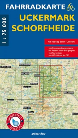 Abbildung von Fahrradkarte Uckermark, Schorfheide 1:75 000 | 5. Auflage | 2022 | beck-shop.de