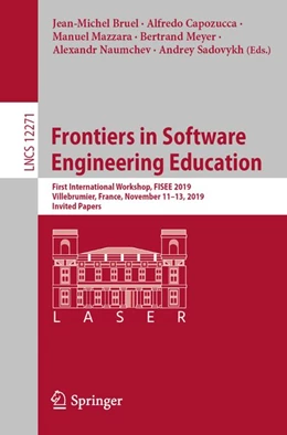 Abbildung von Bruel / Capozucca | Frontiers in Software Engineering Education | 1. Auflage | 2020 | beck-shop.de