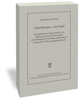 Abbildung von Bletsas | Viele Stimmen - ein Urteil | 1. Auflage | 2020 | beck-shop.de