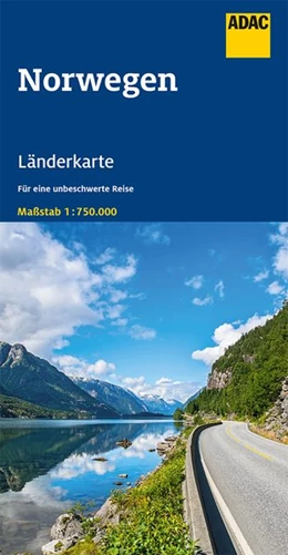 Abbildung von ADAC Länderkarte Norwegen 1:750.000 | 13. Auflage | 2021 | beck-shop.de