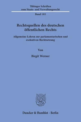 Abbildung von Werner | Rechtsquellen des deutschen öffentlichen Rechts. | 1. Auflage | 2020 | beck-shop.de
