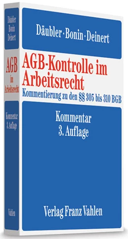 Abbildung von Däubler / Bonin | AGB-Kontrolle im Arbeitsrecht: AGB im Arbeitsrecht | 3. Auflage | 2010 | beck-shop.de