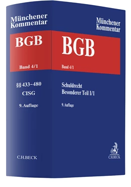 Abbildung von Münchener Kommentar zum Bürgerlichen Gesetzbuch: BGB, Band 4/1: Schuldrecht - Besonderer Teil I/1: §§ 433-480, CISG | 9. Auflage | 2024 | beck-shop.de