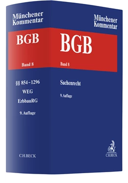 Abbildung von Münchener Kommentar zum Bürgerlichen Gesetzbuch: BGB, Band 8: Sachenrecht §§ 854-1296, WEG, ErbbauRG | 9. Auflage | 2023 | beck-shop.de