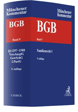 Abbildung von Münchener Kommentar zum Bürgerlichen Gesetzbuch: BGB, Band 9: Familienrecht I, §§ 1297-1588, Versorgungsausgleichsgesetz, Gewaltschutzgesetz, Lebenspartnerschaftsgesetz | 9. Auflage | 2022 | beck-shop.de