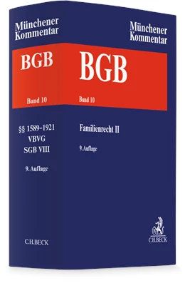 Abbildung von Münchener Kommentar zum Bürgerlichen Gesetzbuch: BGB, Band 10: Familienrecht II §§ 1589-1921, RelKErzG, VBVG, SGB VIII, SaRegG | 9. Auflage | 2024 | beck-shop.de