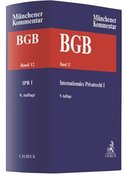 Abbildung von Münchener Kommentar zum Bürgerlichen Gesetzbuch: BGB, Band 12: Internationales Privatrecht I, Europäisches Kollisionsrecht, Einführungsgesetz zum Bürgerlichen Gesetzbuche (Art. 1-26) | 9. Auflage | 2024 | beck-shop.de