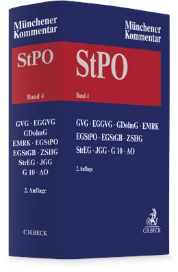 Abbildung von Münchener Kommentar zur Strafprozessordnung: StPO, Band 4: GVG, EGGVG, GDolmG, EMRK, EGStPO, EGStGB, ZSHG, StrEG, JGG, G 10, AO | 2. Auflage | 2025 | beck-shop.de