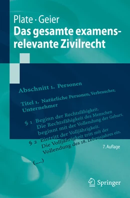 Abbildung von Plate / Geier | Das gesamte examensrelevante Zivilrecht | 7. Auflage | 2021 | beck-shop.de