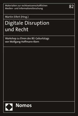 Abbildung von Eifert | Digitale Disruption und Recht | 1. Auflage | 2020 | beck-shop.de