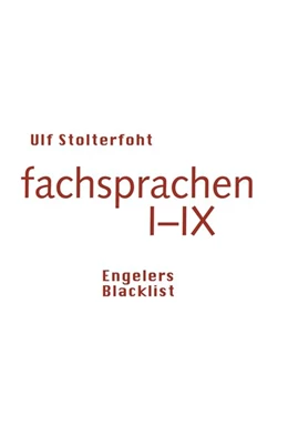 Abbildung von Stolterfoht | fachsprachen I-IX | 1. Auflage | 2020 | beck-shop.de
