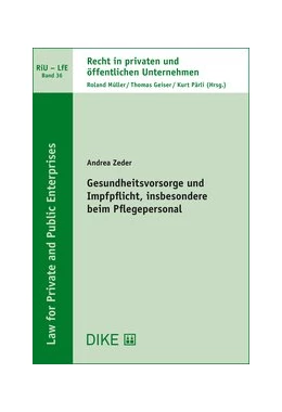 Abbildung von Zeder | Gesundheitsvorsorge und Impfpflicht, insbesondere beim Pflegepersonal | 1. Auflage | 2020 | Band 36 | beck-shop.de