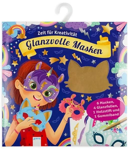 Abbildung von Krickel-Kratz-Malbilder. Glanzvolle Masken (6 Masken, 4 Glanzfolien, ein Holzstift und ein Gummiband) | 1. Auflage | 2021 | beck-shop.de