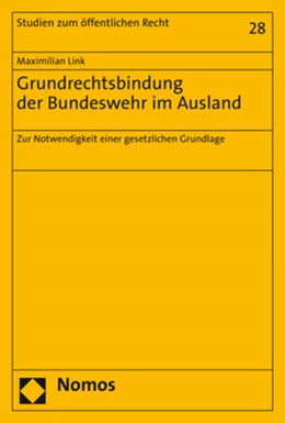 Abbildung von Link | Grundrechtsbindung der Bundeswehr im Ausland | 1. Auflage | 2020 | 28 | beck-shop.de