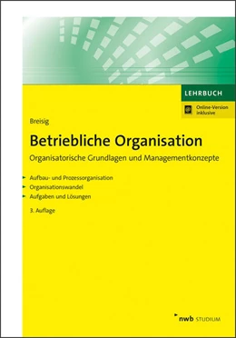 Abbildung von Breisig | Betriebliche Organisation | 3. Auflage | 2021 | beck-shop.de