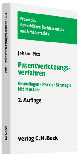 Abbildung von Pitz | Patentverletzungsverfahren | 2. Auflage | 2010 | beck-shop.de