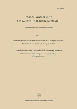 Abbildung von Just / Dathe | Lastenhubschrauber L-41 und L-51 für 4000 kg Nutzlast | 1. Auflage | 2019 | beck-shop.de