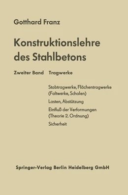 Abbildung von Franz / Schäfer | Konstruktionslehre des Stahlbetons | 1. Auflage | 2019 | beck-shop.de