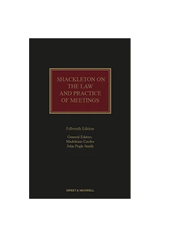 Abbildung von Cordes / Pugh-Smith | Shackleton on the Law and Practice of Meetings | 15. Auflage | 2020 | beck-shop.de