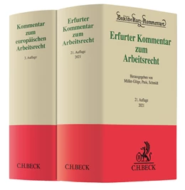 Abbildung von Erfurter Kommentar zum Arbeitsrecht (21. Aufl.) + Kommentar zum europäischen Arbeitsrecht (3. Aufl.) • Set | 1. Auflage | 2020 | beck-shop.de