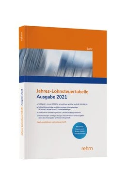 Abbildung von Jahres-Lohnsteuertabelle 2021 | 1. Auflage | 2021 | beck-shop.de