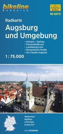 Abbildung von Verlag | Radkarte Augsburg und Umgebung 1:75.000 (RK-BAY15) | 2. Auflage | 2021 | beck-shop.de
