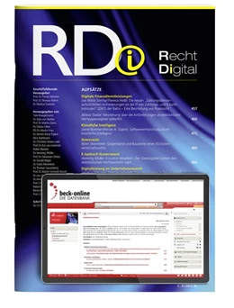 Abbildung von RDi • Recht Digital | 1. Auflage | 2025 | beck-shop.de