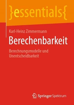 Abbildung von Zimmermann | Berechenbarkeit | 1. Auflage | 2020 | beck-shop.de