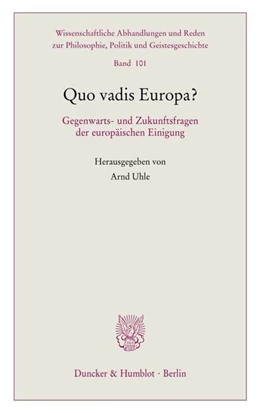 Abbildung von Uhle | Quo vadis Europa? | 1. Auflage | 2020 | beck-shop.de
