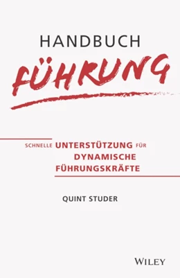 Abbildung von Studer | Handbuch Führung | 1. Auflage | 2021 | beck-shop.de