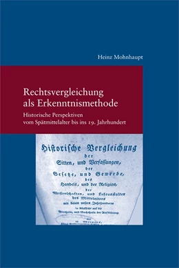 Abbildung von Mohnhaupt | Rechtsvergleichung als Erkenntnismethode | 1. Auflage | 2022 | 328 | beck-shop.de