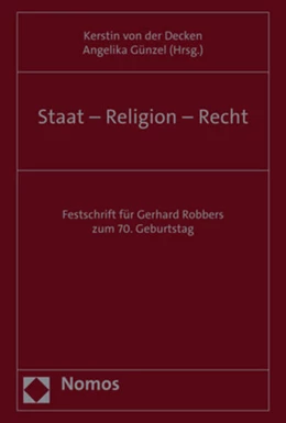 Abbildung von von der Decken / Günzel | Staat – Religion – Recht | 1. Auflage | 2020 | beck-shop.de