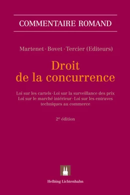 Abbildung von Tercier / Bovet | Droit de la concurrence | 1. Auflage | 2013 | beck-shop.de